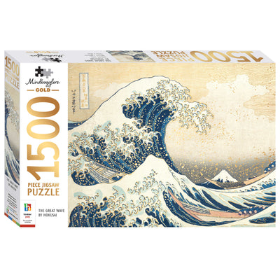 Jigsaw Puzzles, Mindbogglers Gold: The Great Wave 1500pc Puzzle