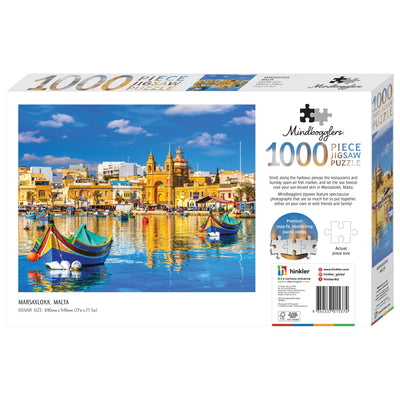 Jigsaw Puzzles, Mindbogglers: Marsaxlokk Malta 1000pc Puzzle