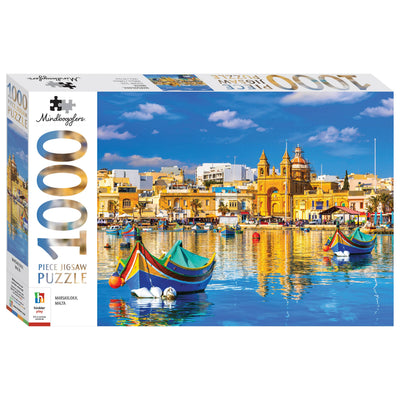 Jigsaw Puzzles, Mindbogglers: Marsaxlokk Malta 1000pc Puzzle