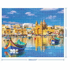 Mindbogglers: Marsaxlokk Malta 1000pc Puzzle