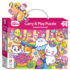 Jr. Jigsaw: Sweet Kawaii 45pc Carry & Play Puzzle