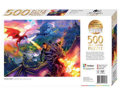 Jigsaw Puzzles, Mindbogglers Gold: Dragon Riders 500pc Puzzle