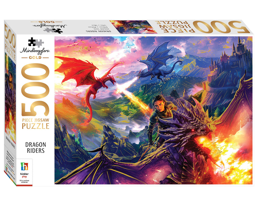 Mindbogglers Gold: Dragon Riders 500pc Puzzle
