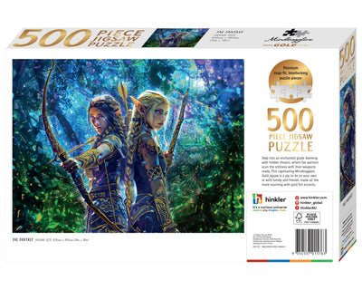 Jigsaw Puzzles, Mindbogglers Gold: Fae Fantasy 500pc Puzzle
