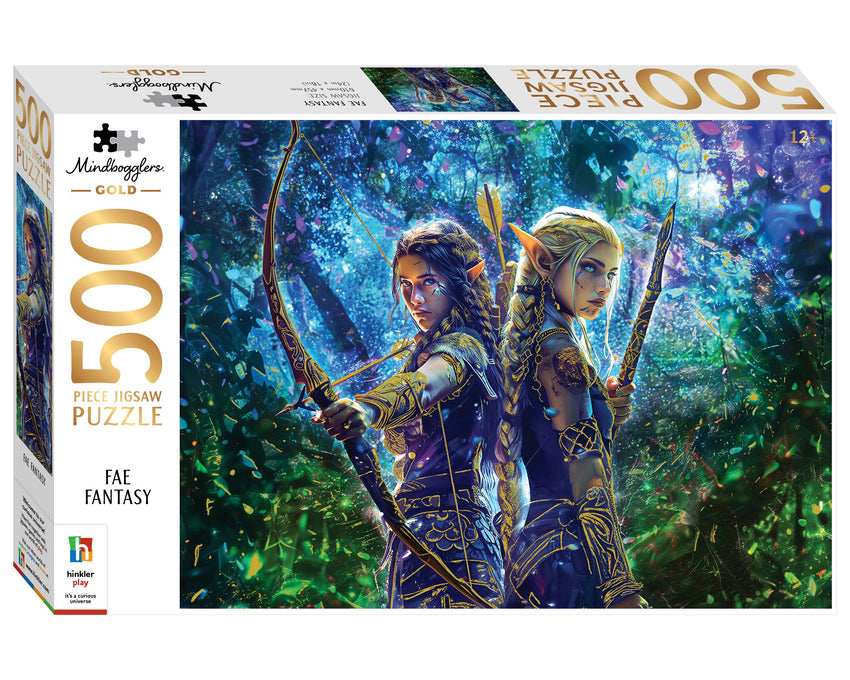 Mindbogglers Gold: Fae Fantasy 500pc Puzzle