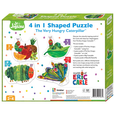 Kid's Jigsaws, Eric Carle: 4-in-1 Shaped Hungry Caterpillar Puzzle