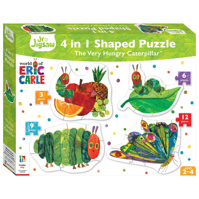 Kid's Jigsaws, Eric Carle: 4-in-1 Shaped Hungry Caterpillar Puzzle