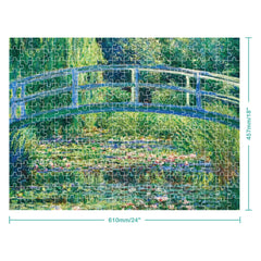 Elevate: BBridge Over a Pond of Water Lilies 300pc Puzzle