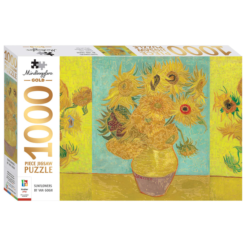 Mindbogglers Gold: Sunflowers by Van Gogh 1000pc Puzzle