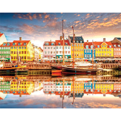 Mindbogglers: Nyhavn Copenhagen Denmark 1000pc Puzzle