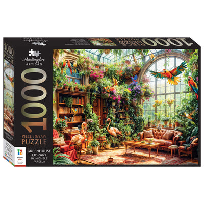 Jigsaw Puzzles, Mindbogglers Artisan: Greenhouse Library 1000pc Puzzle