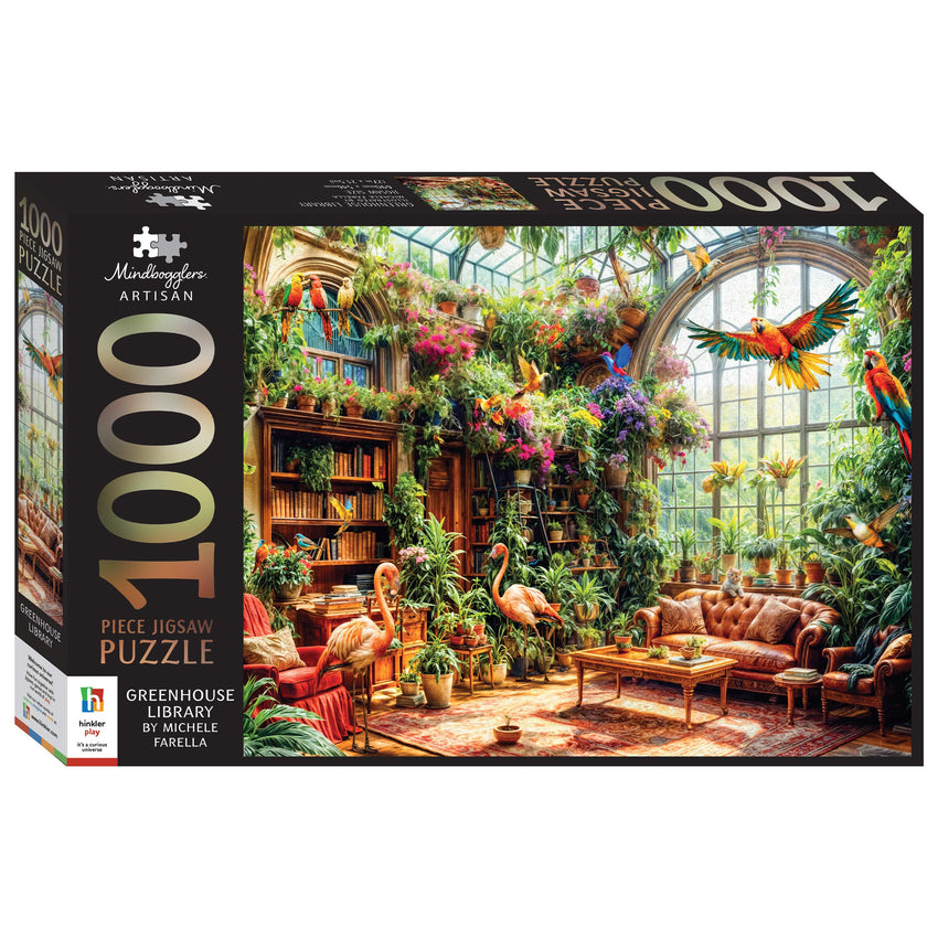Mindbogglers Artisan: Greenhouse Library 1000pc Puzzle