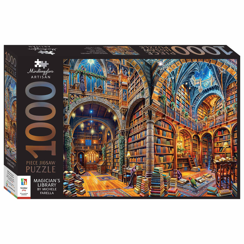 Mindbogglers Artisan: Magician's Library 1000pc Puzzle