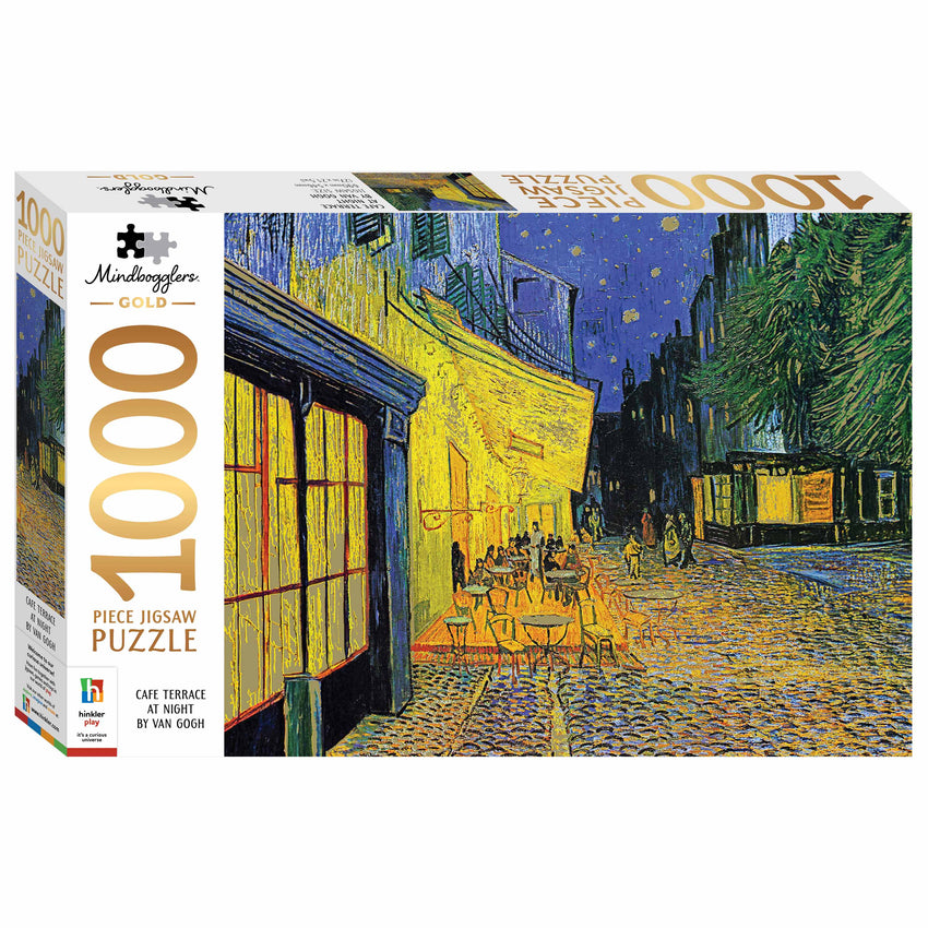 Mindbogglers Gold: Café Terrace by Van Gogh 1000pc Puzzle