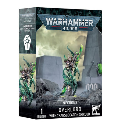 Miniatures, Necrons: Overlord with Translocation Shroud