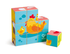Hape: Wooden Puzzle Blocks – Farm