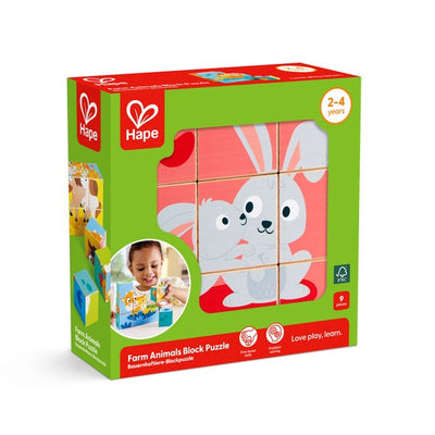 Kid's Jigsaws, Hape: Wooden Puzzle Blocks – Farm