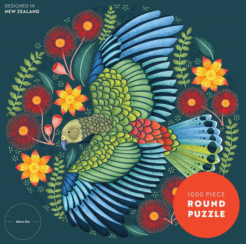 Catherine Marion: Cheeky Kea 1000pc Round Puzzle