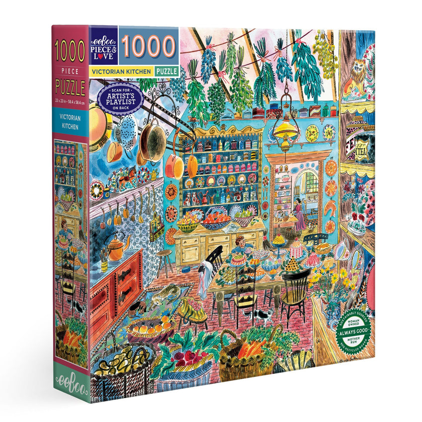 eeBoo: Victorian Kitchen 1000pc Puzzle