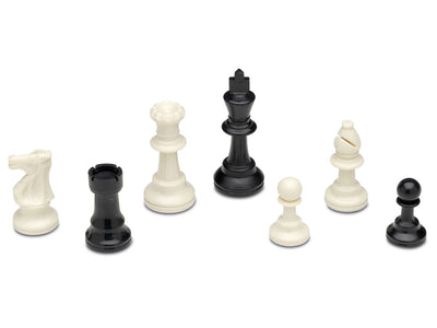 Traditional Games, Plastic Chess Pieces in a Wooden Box