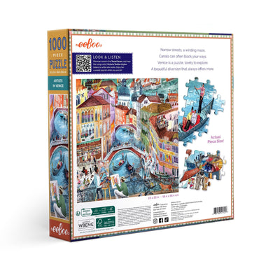 Jigsaw Puzzles, eeBoo: Artists in Venice 1000pc Puzzle