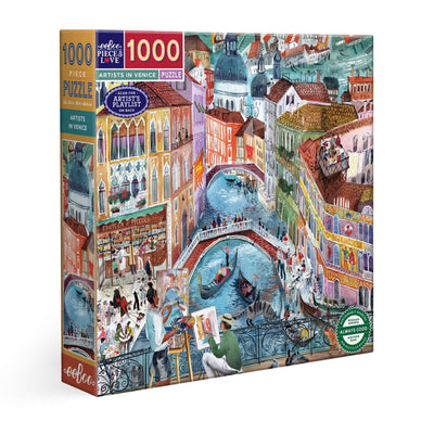 Jigsaw Puzzles, eeBoo: Artists in Venice 1000pc Puzzle