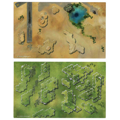 Accessories, BattleTech: Alpha Strike Hexless Battlemat Aerobase #2