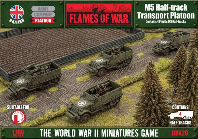 Flames of War: M5 Half Track Platoon