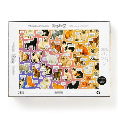 Cats, Brass Monkey: Moody Cats 1000pc Puzzle