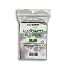 Geek Culture: Black Matte Sleeves 50 Pack