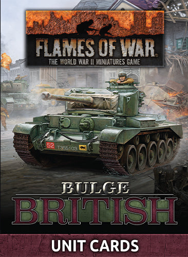Flames of War: Bulge – British Unit Cards