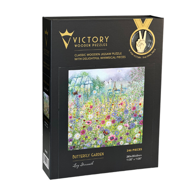 Jigsaw Puzzles, Butterfly Garden 246pc Wooden Puzzle