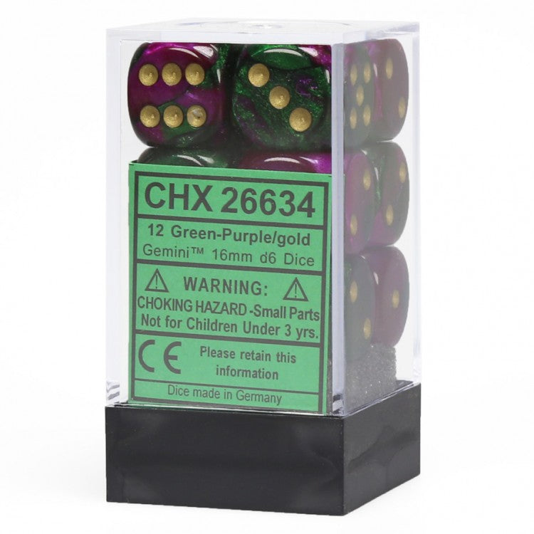 Green/Purple Gold 16mm D6x12