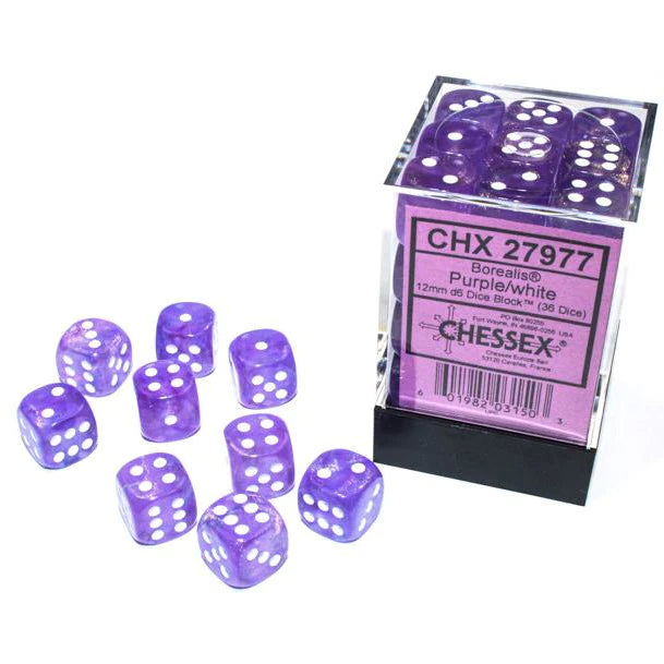 Borealis Purple White D6 12mmx36