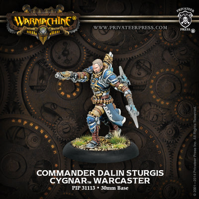 All Products, Warmachine: Cygnar – Commander Dalin Sturgis Warcaster