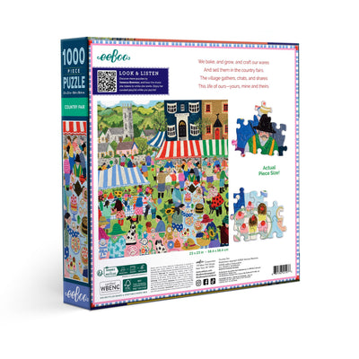 Jigsaw Puzzles, eeBoo: Country Fair 1000pc Puzzle