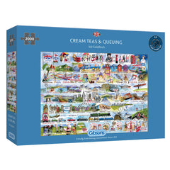 Gibsons: Cream Teas & Queing 2000pc Puzzle