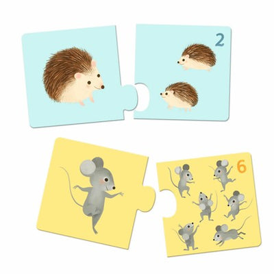 Kid's Jigsaws, Djeco: Baby Animals Puzle Duo
