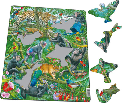 Kid's Jigsaws, Larsen: African Rainforest 32pc Tray Puzzle