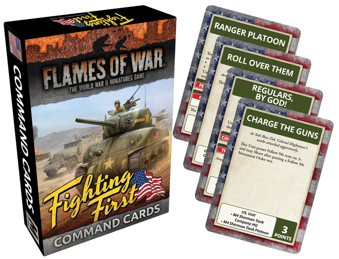 Flames of War: Fighting First Command Cards