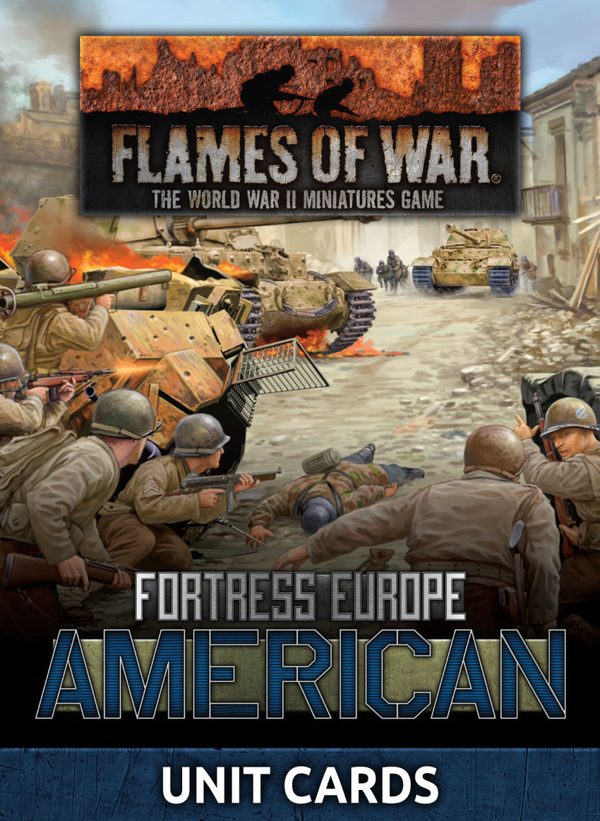 Flames of War: Fortress Europe – American Unit Cards