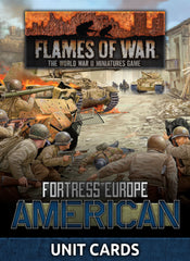 Flames of War: Fortress Europe – American Unit Cards