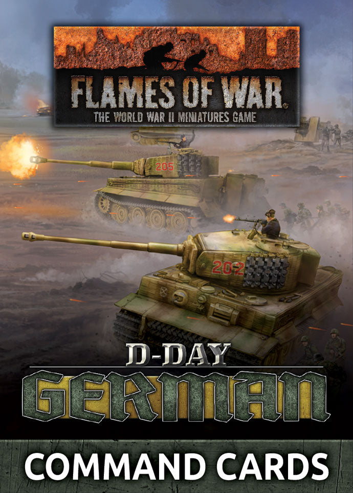 Flames of War: D-Day German Command Cards