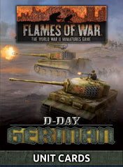 Flames of War: D-Day German Unit Cards