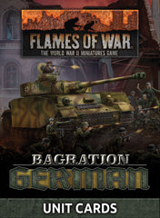 Flames of War: Bagration – German Unit Cards