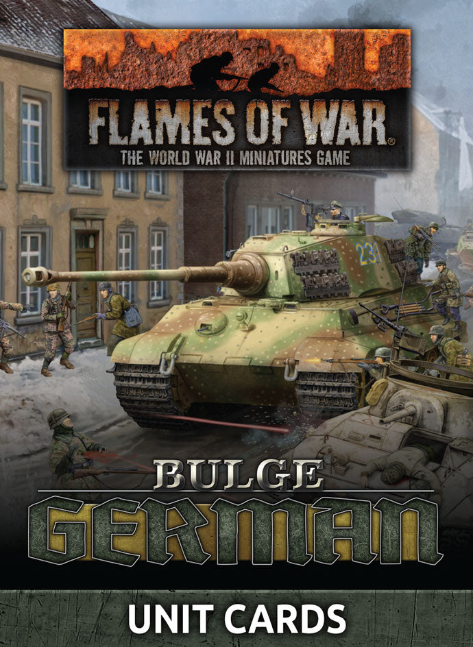 Flames of War: Bulge – German Unit Cards