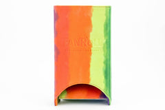 FanRoll: Fold Up Velvet Dice Tower Water Color Rainbow