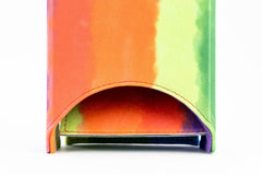 FanRoll: Fold Up Velvet Dice Tower Water Color Rainbow
