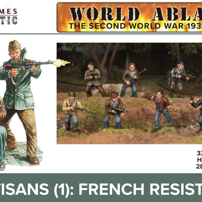 Miniatures, World Ablaze: Partisans French Resistance