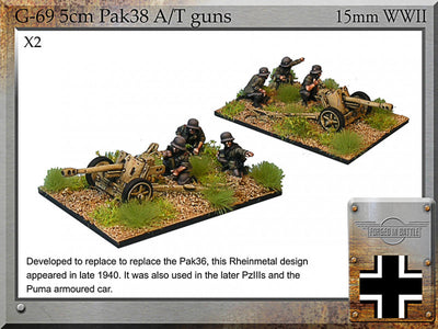 All Products, WWII: German 5cm Pak38 AT Guns & Crew